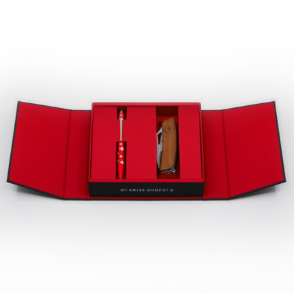 COFFRET ICONIQUE Caran d'Ache & SWIZA Noyer Poya
